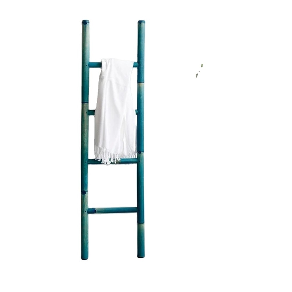 Blanket Ladder for The Living Room - Blanket Holder for Decor, Blanket Rack for Your Bathroom - Bamboo Sturdy Decorative