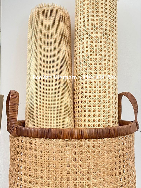 Wicker rattan cane webbing roll material for Furniture Decoration , Chair, Cabinet made in Eco2go Vietnam