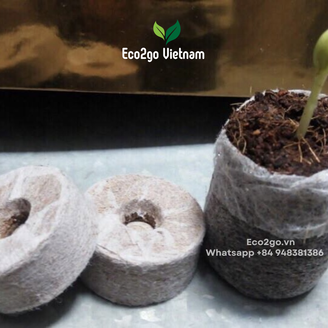 Wholesale coco peat coir disc plug coconut pith moss pellets seed starter pods hydroponics system vertical farming