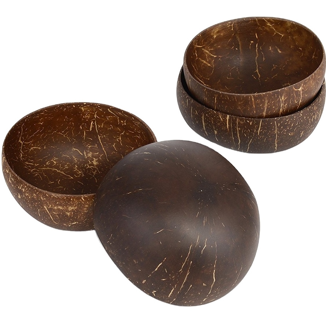 Non-toxic Eco Friendly Vietnam Natural Coconut Shell Bowl/Coconut bowl With Custom design and Engraved Laser Logo