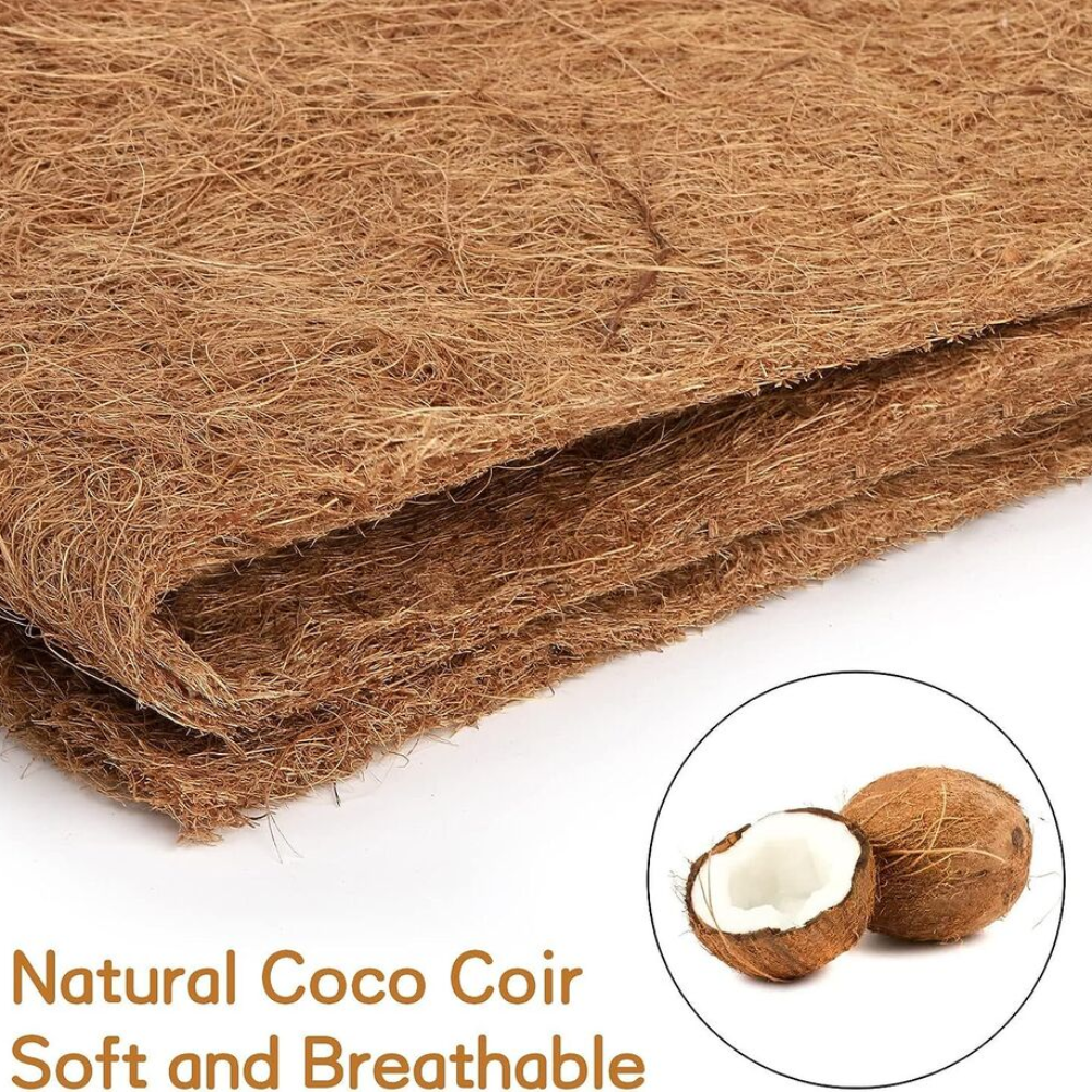 100% Handicraft Coconut Fiber Mat / Coconut Coir Mats Thick Sturdy Coconut Fiber Sheet Insulation for Flowerpot