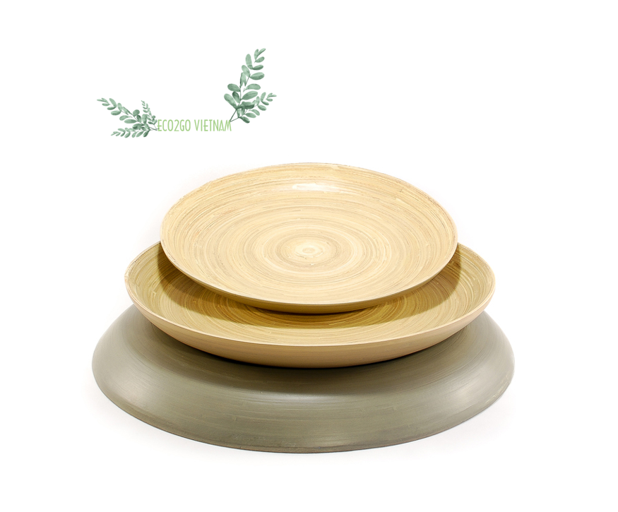 TOP SELL BAMBOO FIBER  PLATE/ BAMBOO BABY BOWLS WITH CUSTOMIZED LOGO ( whatsapp : +84-948-381-386)