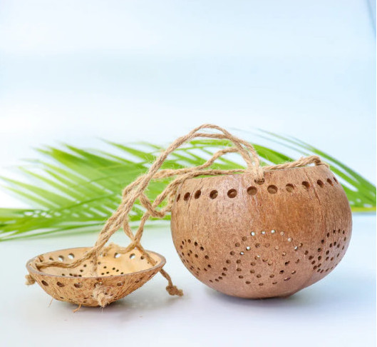 Sustainable Coconut Plant Pot High Quality With Eye-Catching Design/Coconut Plant Pot/ Eco-Friendly Coconut Plant Pot in Vietnam