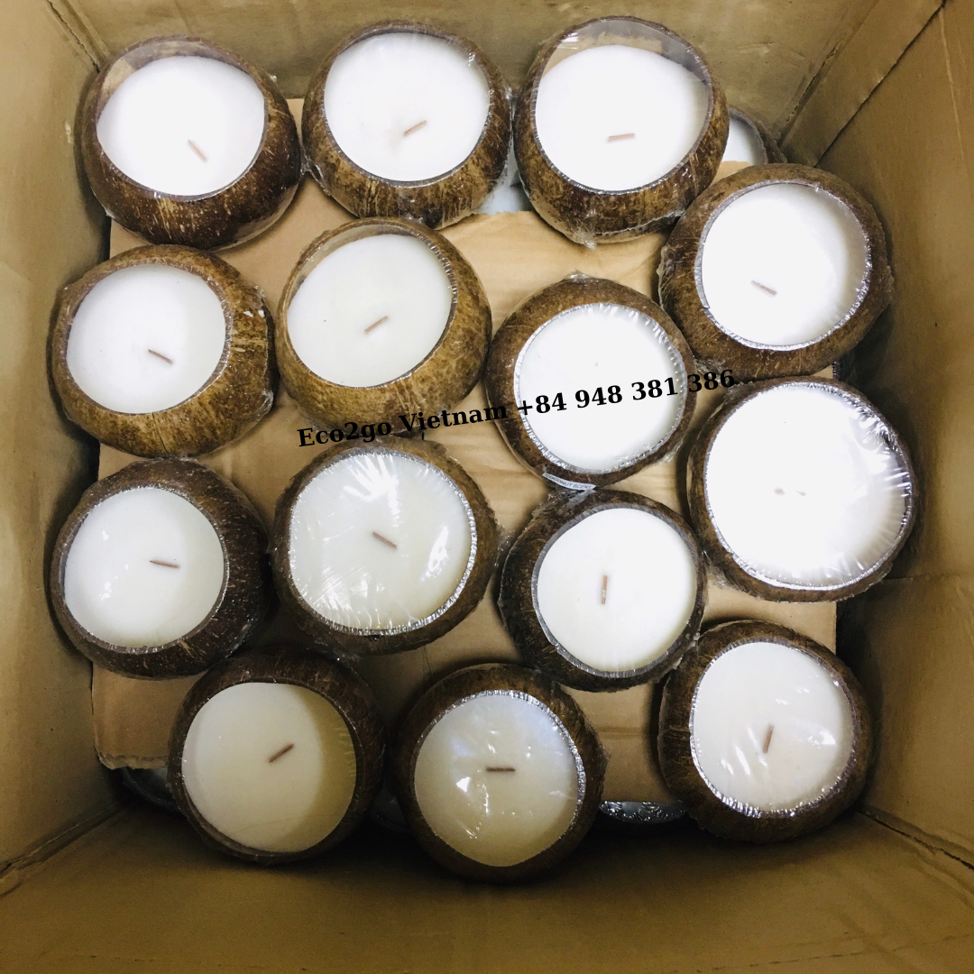 100% Natural Coconut Candle Bowl/ Coconut Shell Candle Bowl/ Coconut Bowl For Candle With High Quality And Good Price By Vietnam