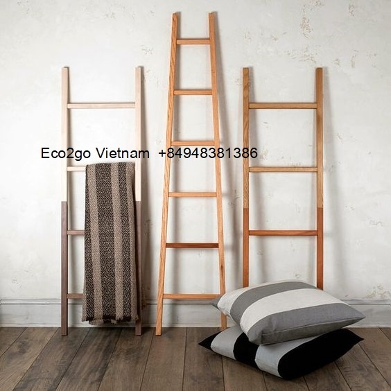 Bamboo ladder towel rack custom logo high quality/ Sustainable bamboo towel rack hanging clothes high quality with cheap price