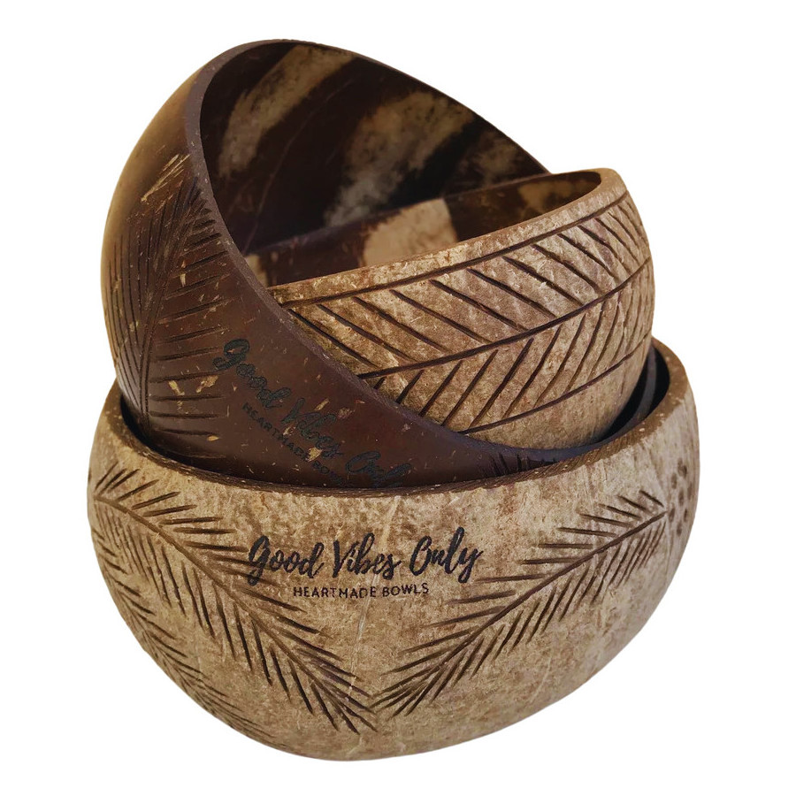 WHOLESALE NATURAL HANDMADE  COCONUT SHELL BOWL AND SPOON  / COCONUT BOWL ICE CREAM / COCONUT BOWL CANDLE  CHEAP PRICE FROM VIETN