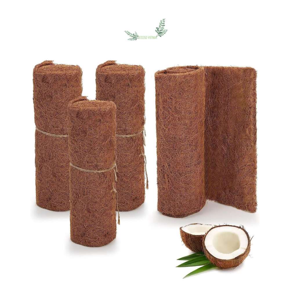 100% Handicraft Coconut Fiber Mat / Coconut Coir Mats Thick Sturdy Coconut Fiber Sheet Insulation for Flowerpot