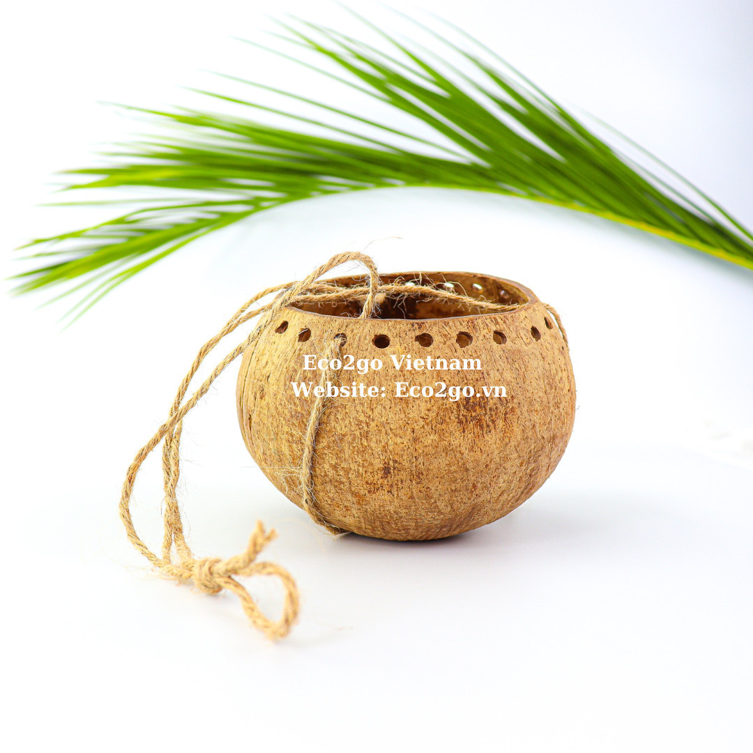 Sustainable Coconut Plant Pot High Quality With Eye-Catching Design/Coconut Plant Pot/ Eco-Friendly Coconut Plant Pot in Vietnam