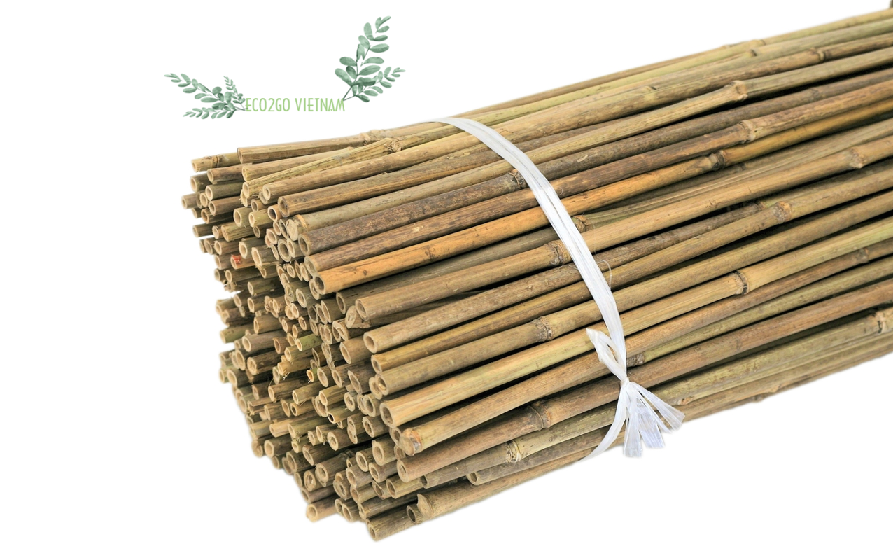 Best Selling Material Bamboo Stake/ Bamboo Cane/Bamboo Pole With Custom Size Agriculture, Support Plant Export by Eco2go Vietnam