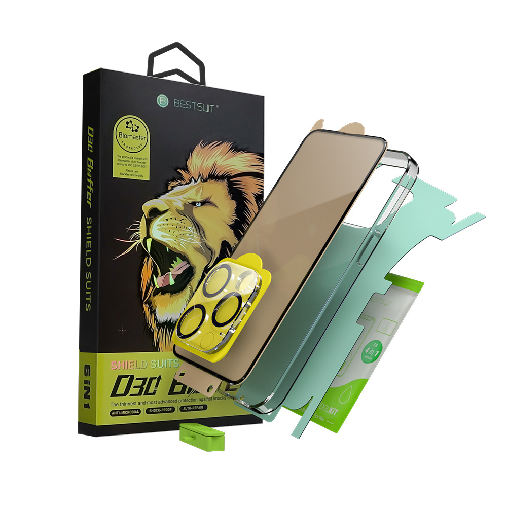 Flexible Tempered Glass Protective Film Screen Protector For  iPhone 15 D30 Buffer Film