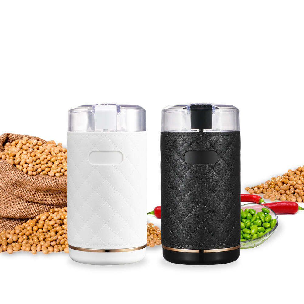 Custom Automatic Household Portable Mini Spice Powder Grinding Machine Small Kitchen Electric Bean Mill Coffee Grinder For Home