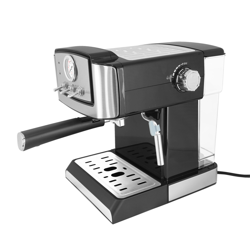 Professional 20 bar Stainless Steel Italian Espresso Cappuccino Mocha Maker Coffee Machine with Automatic Detachable Water Tank