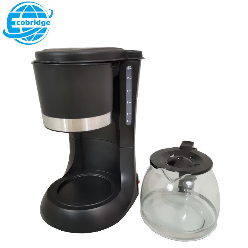 Factory Supplied k Cup Maker Electric 1200ml 10 Cups Coffee Machine Household Office Drip Coffee Maker for Kitchen Use