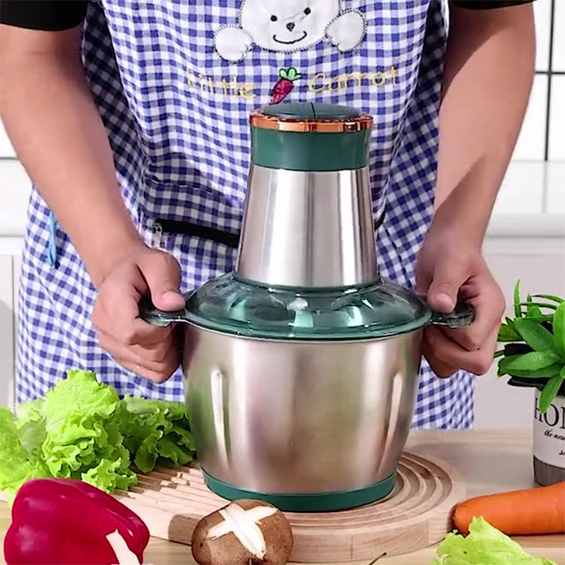 2L 3L Stainless Steel Electric Yam Pounder Fufu Pounding Machine Vegetable Kitchen Small Food Grinder Blender Mixer Meat Chopper