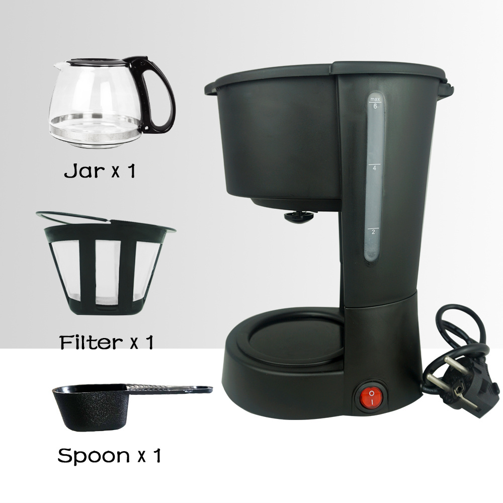 Hotel Room Semi Automatic Mini Electric Office Filter Tea Coffeemaker Machine and Home Small Portable Manual Drip Coffee Maker