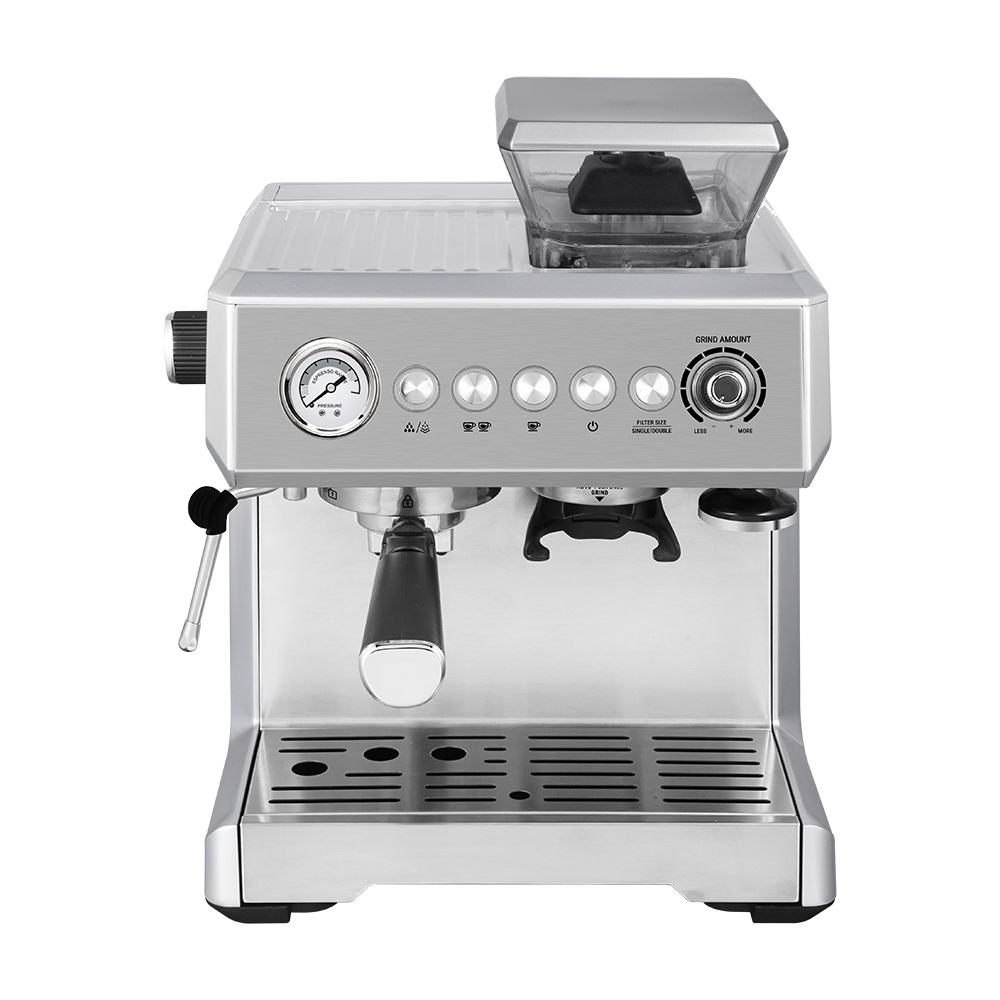 Fully Automatic Home and Commercial Barista Shop Use Espresso Maker Electric Smart Coffee Machine with Bean Grinder for Business