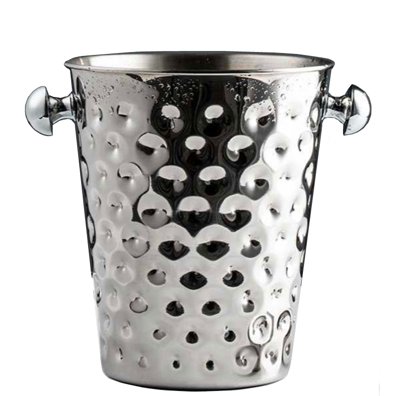 red aluminium ice bucket ice bucket stainless steel gold ice bath bucket