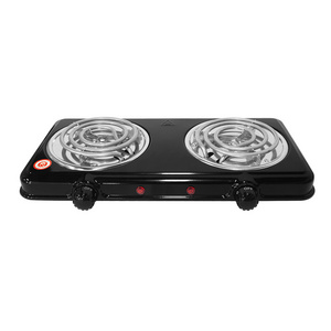 New Table Top 2 Burner Spiral Electronic Cooker Power Double Hot Plate Two Hotplate Cookware Electric Stove with Heating Coil