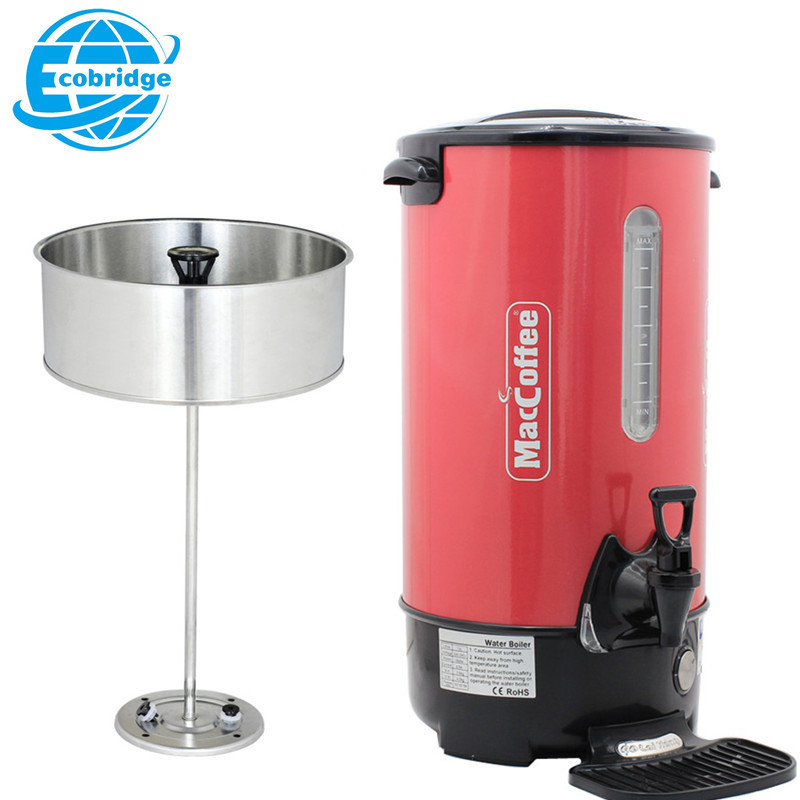 Keep Warm Hot 10L Fast Brew Stainless Steel Coffee Urn Machine Milk Tea Machine Coffee Percolator Water Boilers Catering Urns