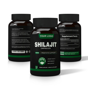 Private Label Supplement shilajit resin pure himalayan extract capsules naturel shilajit capsule