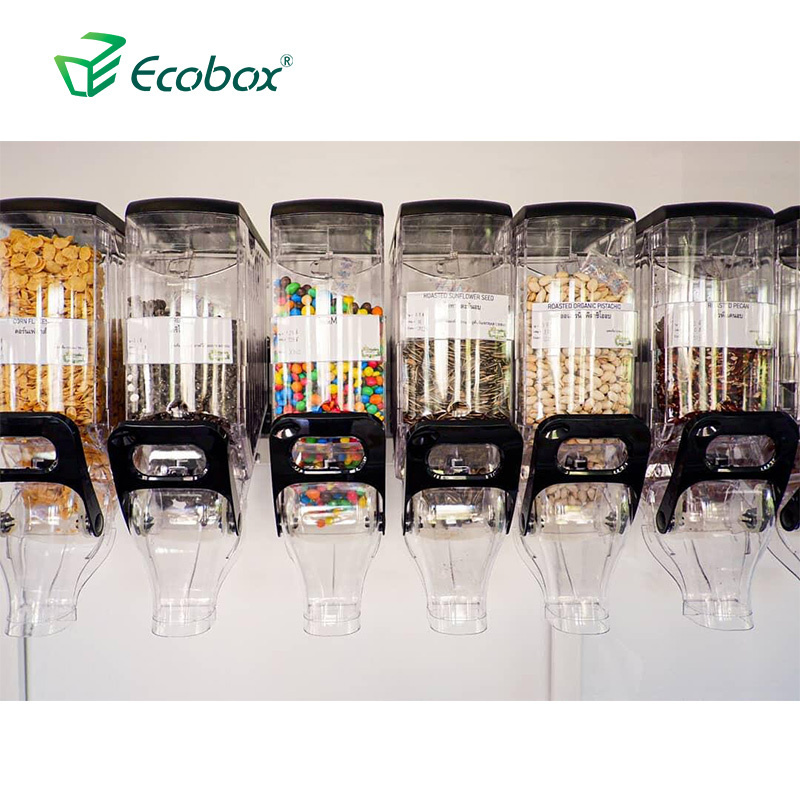 Clear bulk dispenser n coffee bean dispenser silo for Store and Supoermarket Made in China