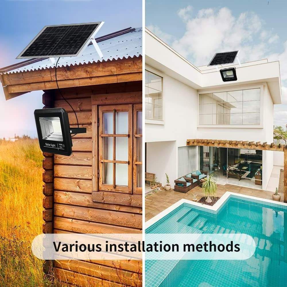 25/40/60/100/200W Powered LED Solar IP65 Waterproof 6500K Motion Sensor Detector Activated Outdoor Street Security Flood Light