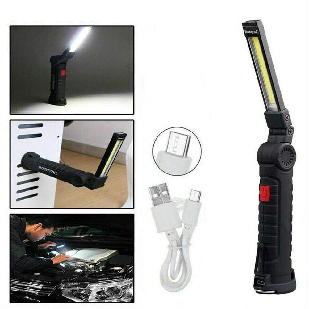 Upgrared Managetic Rechargeable LED Flashlight Inspection Lamp 5 Modes COB LED Work Light  LED COB Rechargeable Working Lights