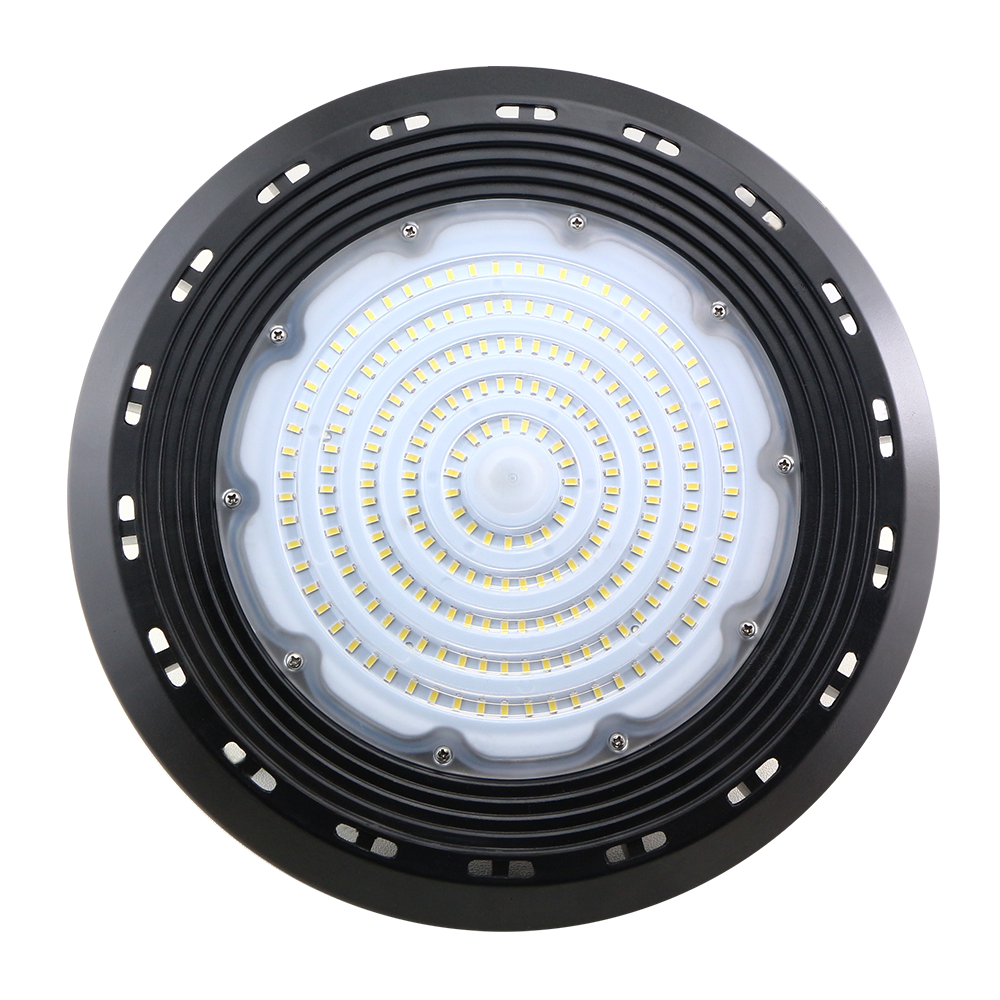 Industrial high-power warehouse ceiling light ip65 200w super bright ufo led high bay light fixture