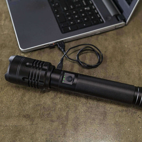 High-Medium-Strobe Tactical Flashlight Rechargeable Battery   Alloy  Technical Industrial Lighting flashlights