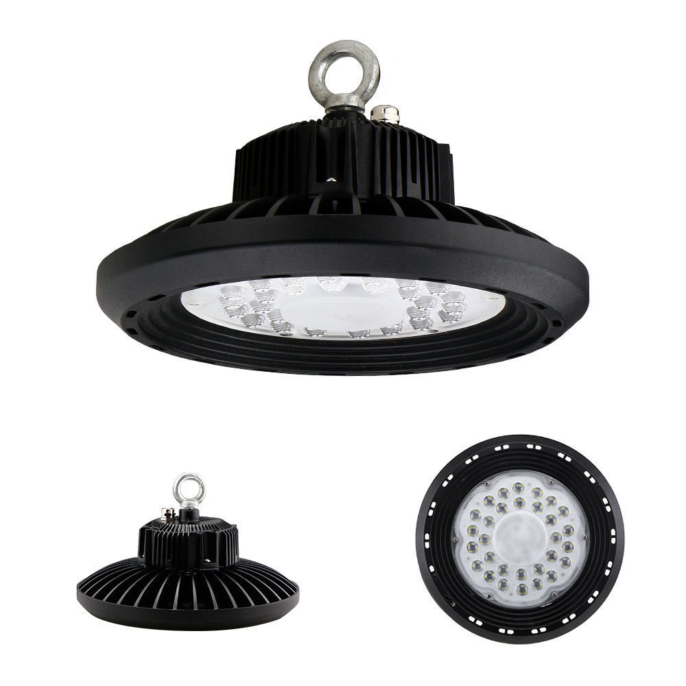 Industrial high-power warehouse ceiling light ip65 200w super bright ufo led high bay light fixture