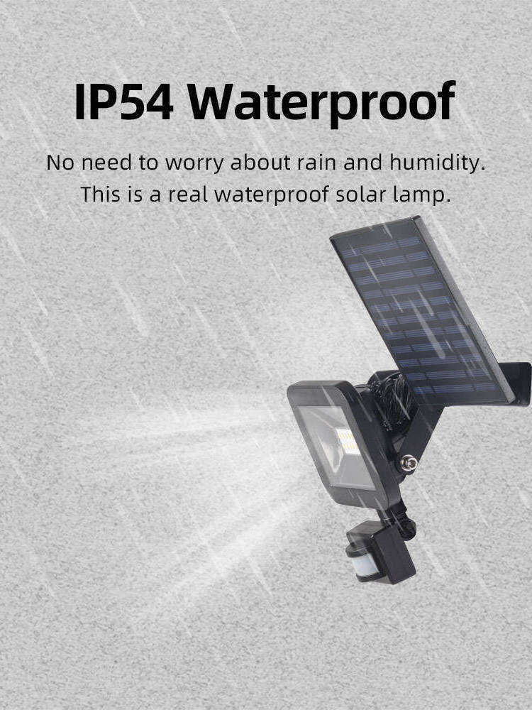 IP44 700lm rechargeable solar power motion sensor outdoor wall light battery sensor light for garden outdoor flood light