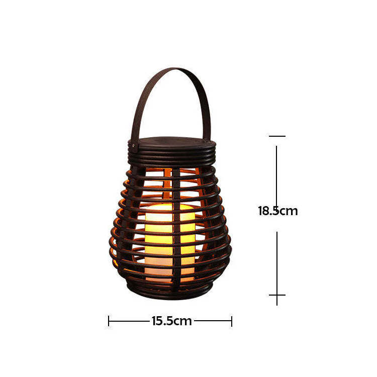 Bright max Solar candle light Hanging Lantern Waterproof LED Flickering Flameless Candle Mission Lights for Table,Outdoor