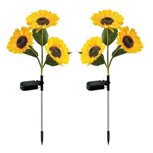 IP65 Waterproof Garden Landscape Lights Wholesale High-quality Outdoor Solar Simulation Sunflower Light