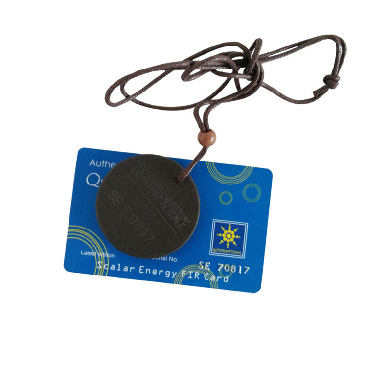 Manufacturers low price wholesale sunflower pattern quantum scalar energy pendant with nano negative Ion card