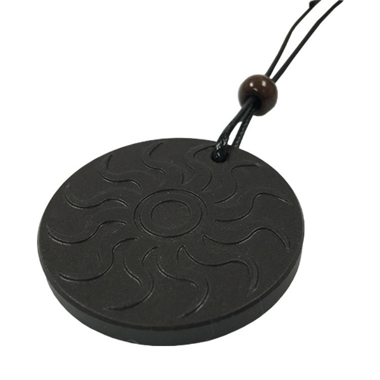 Factory price wholesale Sun fire pattern quantum scalar energy pendant with negative Ions card