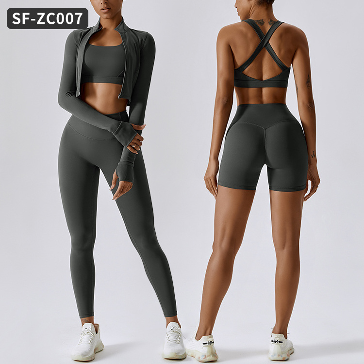 Custom Ladies Sports Clothes Suit Seamless Women Sportswear Girls Clothing Sets Gym Fitness Sets Women's Yoga Wear Sets