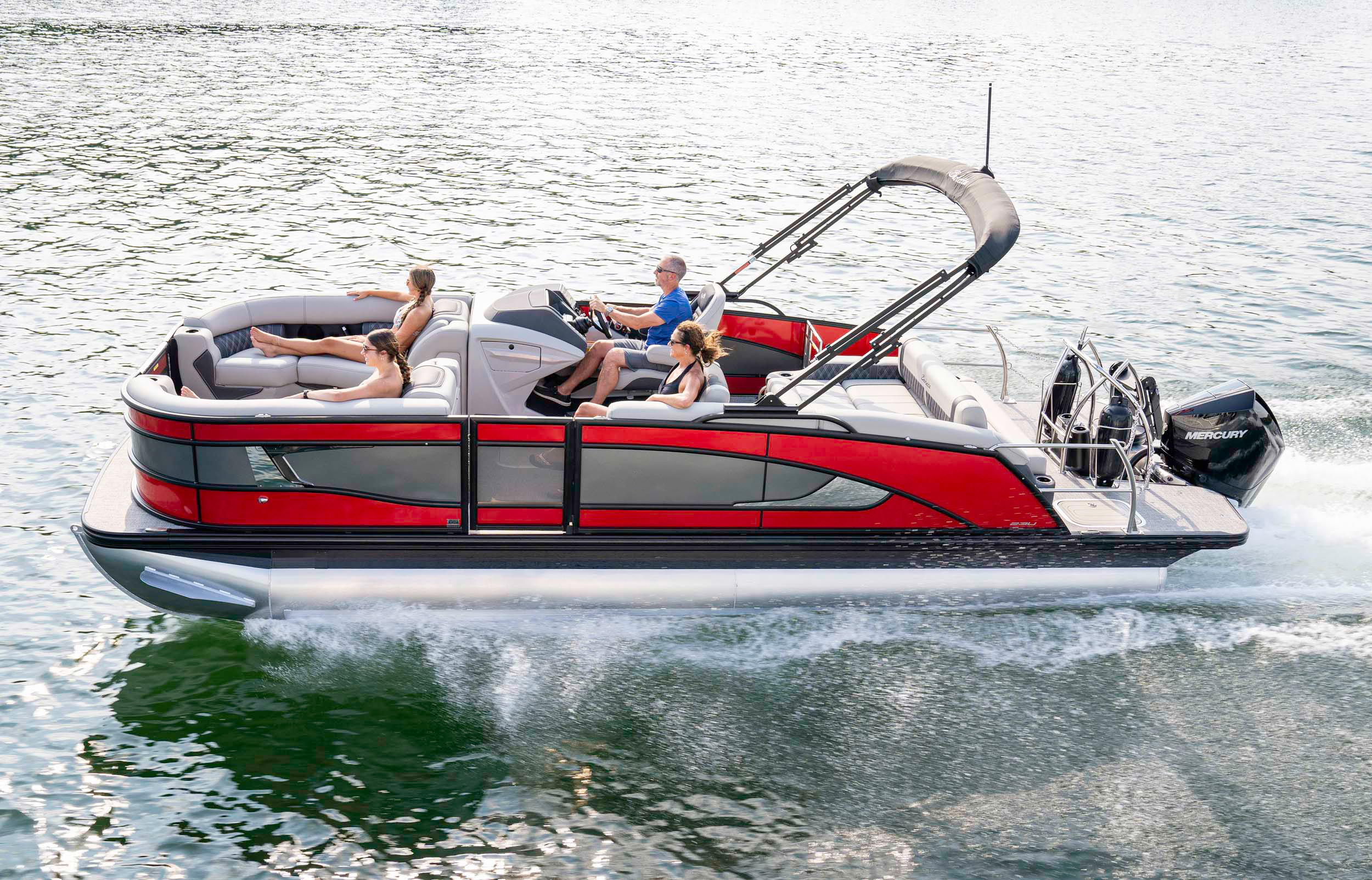 2024 New Design Catamaran 22ft Luxury Leisure Pontoon Boat For Yamaha Marine Engine For Sale