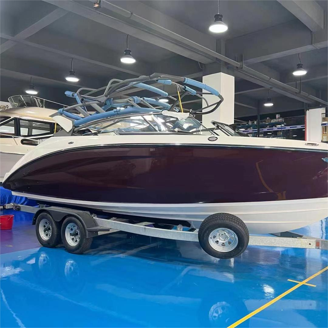 Best Selling Authentic Racing Jet Boat Watercraft Yacht Aluminum Luxury CE Customized Logo Printing Jet Ski Trailer Aluminum