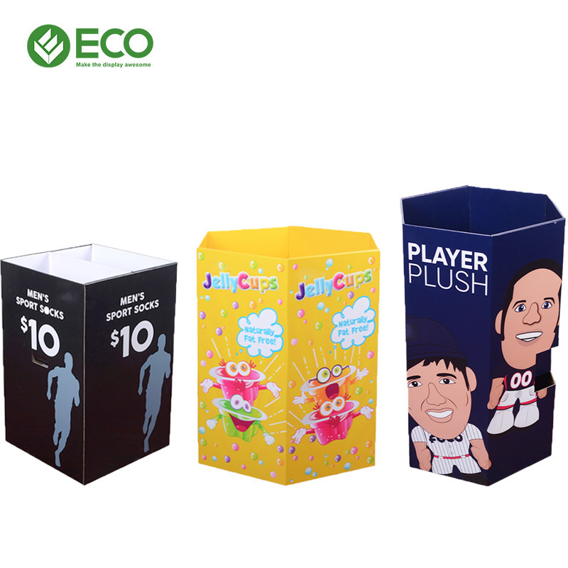 High Quality Retail T Shirt Display Stand Cardboard Clothing Pallet Display for Shopping Mall