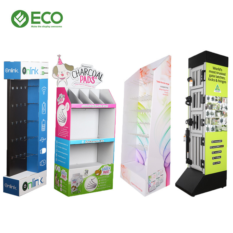 High Quality Retail T Shirt Display Stand Cardboard Clothing Pallet Display for Shopping Mall