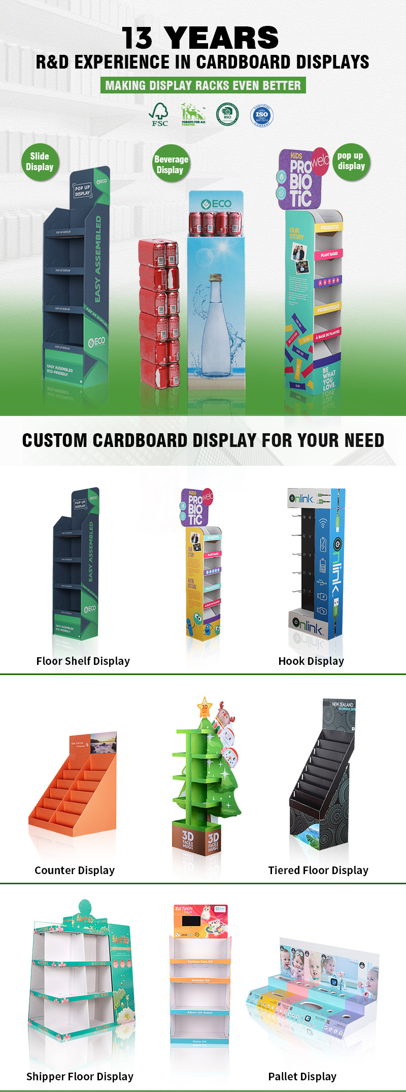 Market Retail Phone Accessories Paper Rack Pegboard Floor Display Socks Hang Hook Product Display Stand