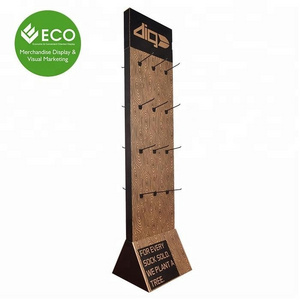 Market Retail Phone Accessories Paper Rack Pegboard Floor Display Socks Hang Hook Product Display Stand