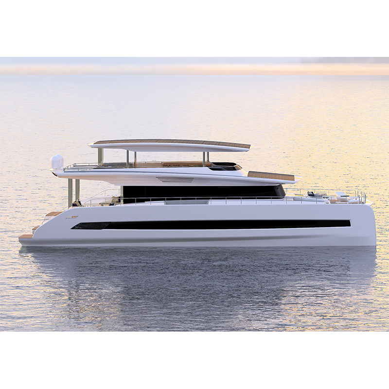 Electric catamaran luxury yacht boats luxury yacht catamaran waterplay craft catamaran factory customized