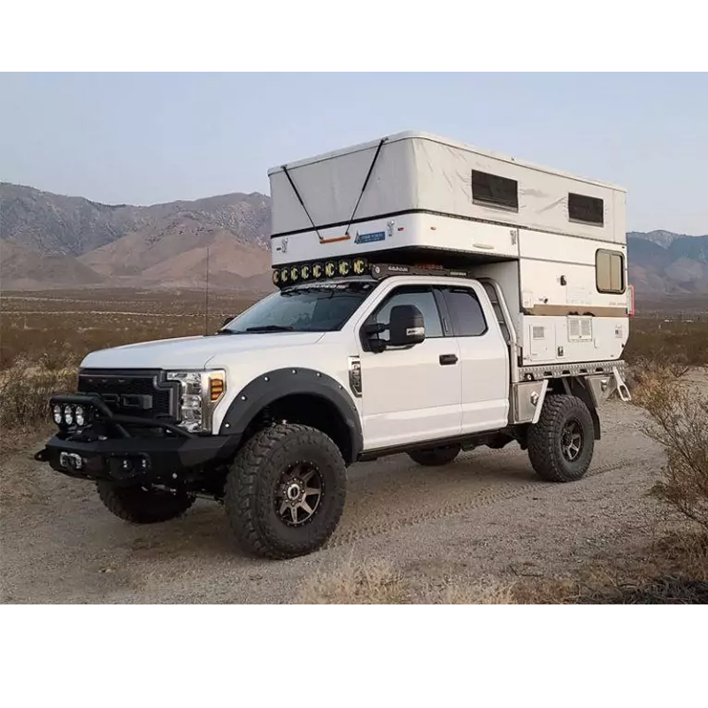 Pickup truck flatbed campers folding camper trailer outdoor off road camping caravan 4x4 rv camper luxury travel trailers