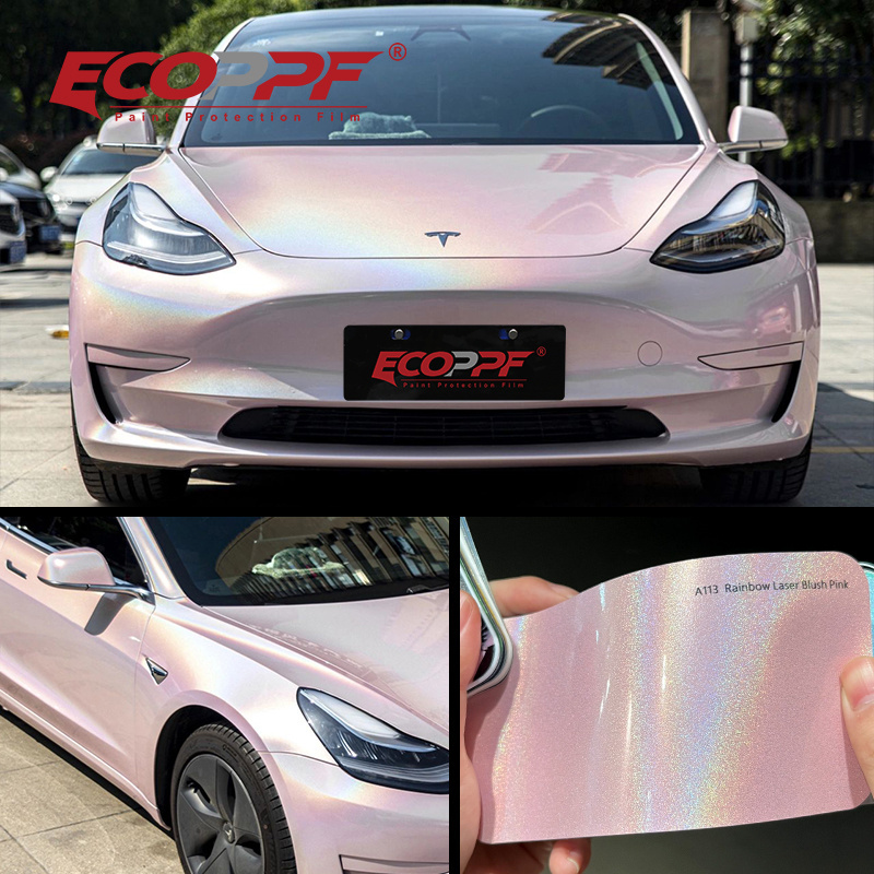 Long Durability Easy to Install Matte Laser White Vehicle Wrap Vinyl Car Wrapping Film