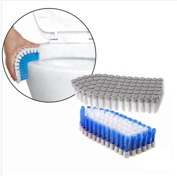 customize  Plastic   Bendable Flexible cleaning Brush for scrubbing Sink Bath Tub toilet  tile kitchen floor