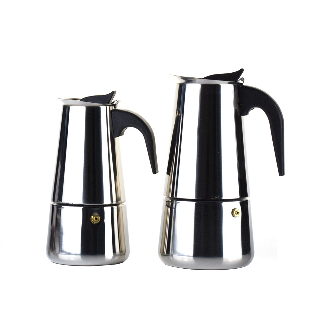 W Ecocoffee bialetti moka pot New Design Stainless Steel  Moka Pot  For Espresso Coffee Maker