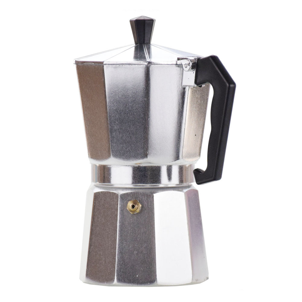 ECOCOFFEE B30 Aluminum Coffee Moka Pot Stovetop for Electric Cooker Household coffee kettle High Quality Kitchen accessories L