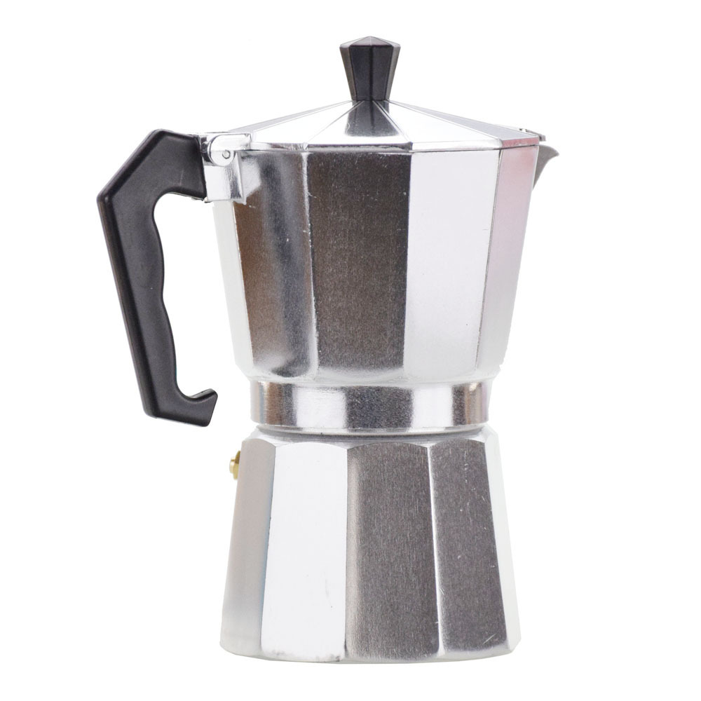 ECOCOFFEE B30 Aluminum Coffee Moka Pot Stovetop for Electric Cooker Household coffee kettle High Quality Kitchen accessories L