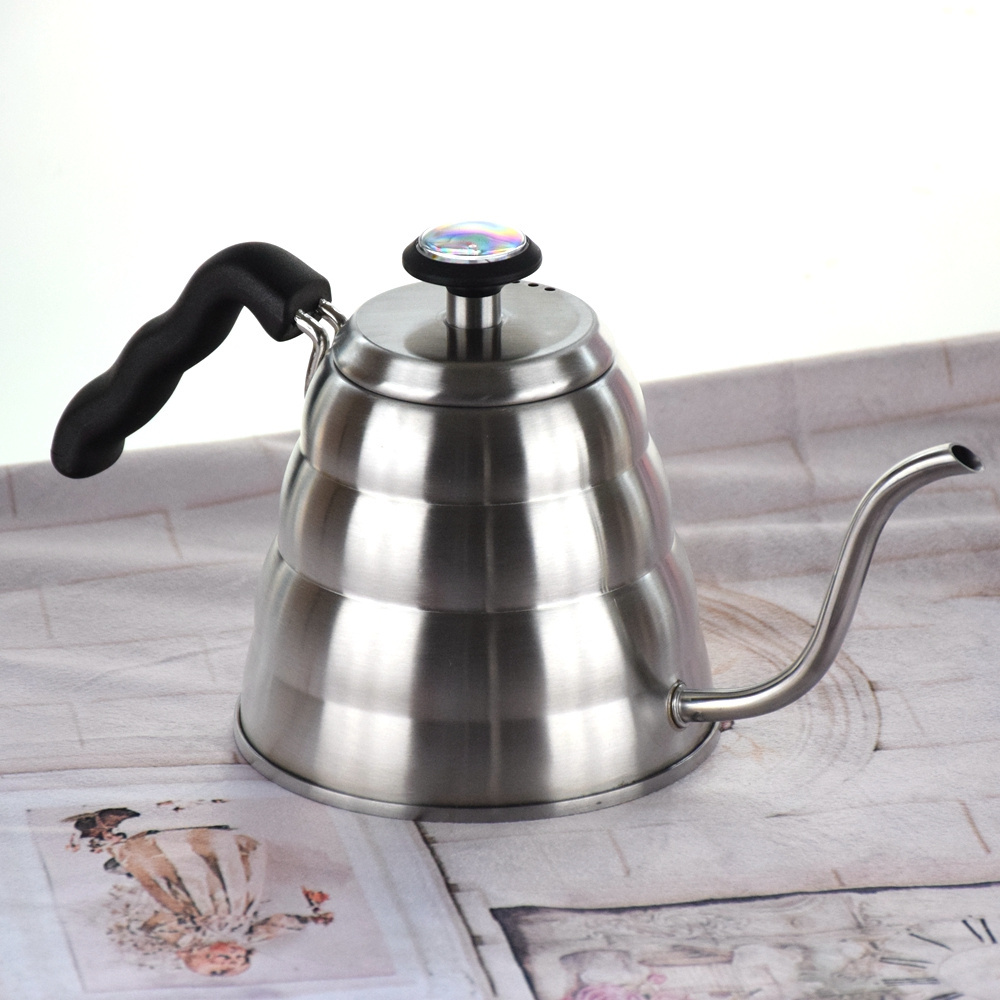 Hot Sale 1.2 L Pour Over Coffee Drip Kettle Stainless Steel Gooseneck Coffee Tea Kettle With Thermometer